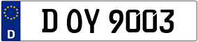 Trailer License Plate
